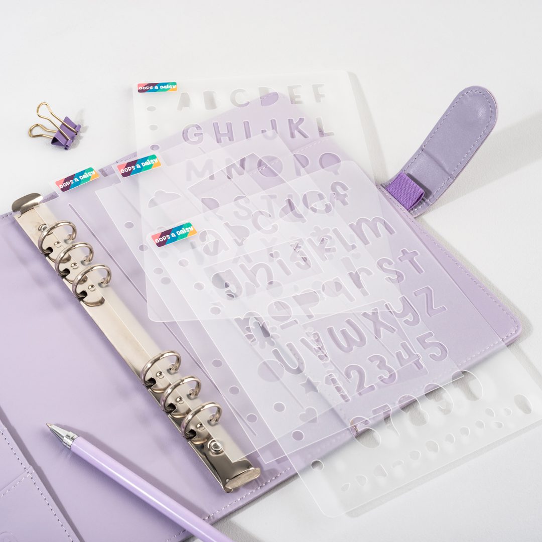 DWBH - F64 F65 - Sunshine Font Stencils 4