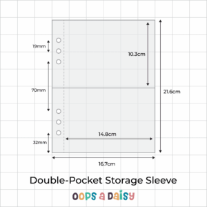 Double-Pocket Storage Sleeve (Pack of 10) â€“ Compatible With A5 6-Ring Binder