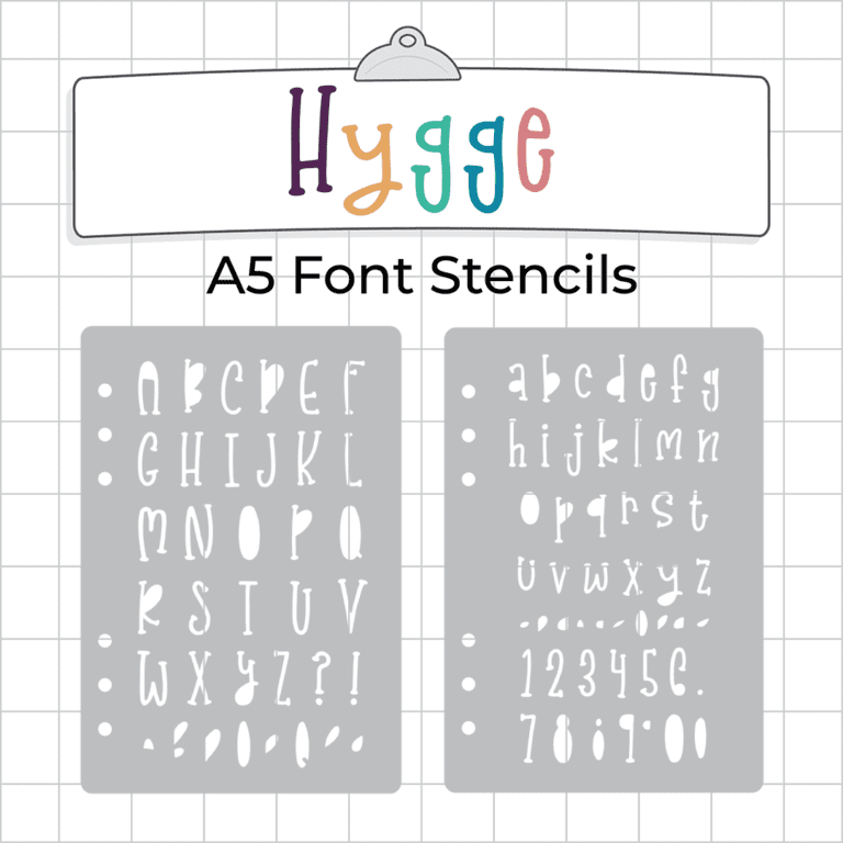 F20 F21 - Hygge Font Stencil - ICON