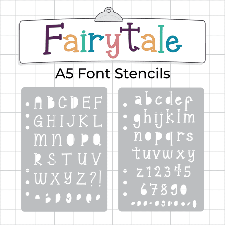 F22 F23 - Fairytale Font Stencil - ICON