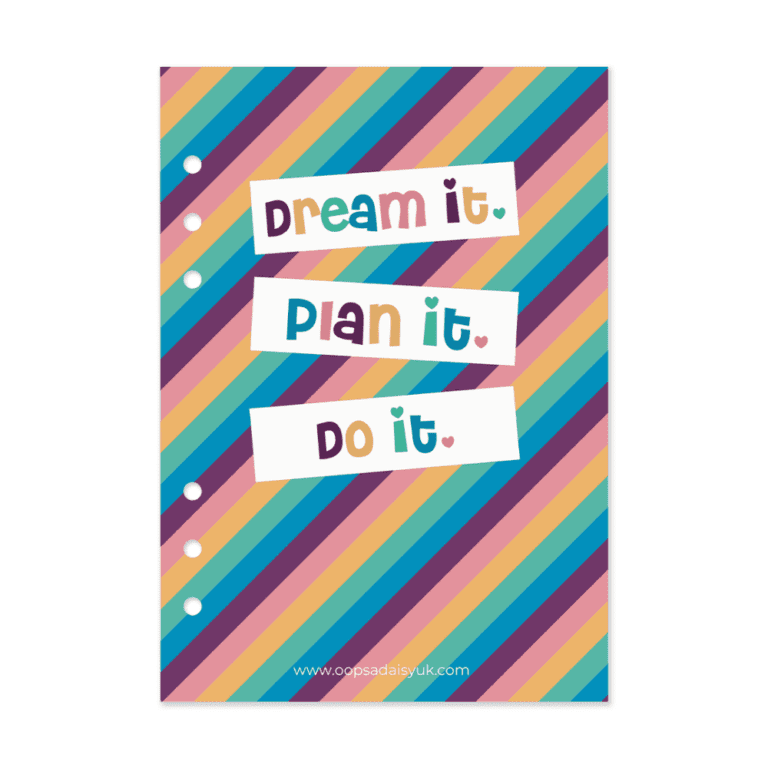 HD002 - Dream Plan Do - Hybrid Planner Dashboard