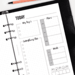 HI006 - Daily Planner Inserts - Hybrid Planner SINGLE - ICON
