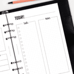 HI007-LHS - Daily Time Log Inserts - Hybrid Planner SINGLE - ICON