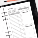 HI011 - Recipe Insert - Hybrid Planner SINGLE - ICON