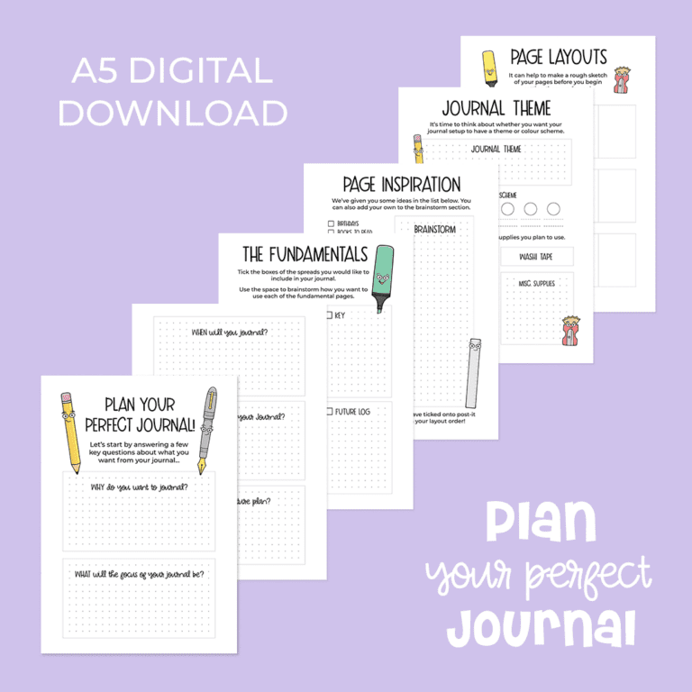 JWO Plan Your Perfect Journal - Printable - 2025 1