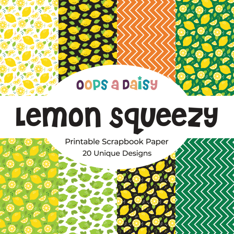 Lemons Squeeze The Day Printables Icon