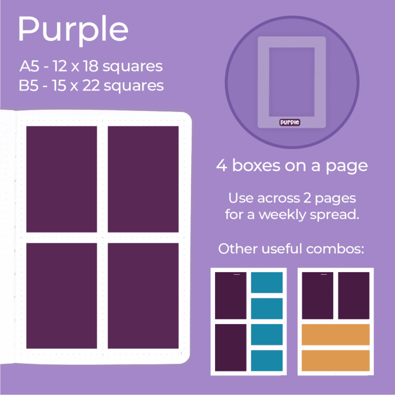 M21 M22 Rainbow Boxes - How To 2 - Purple