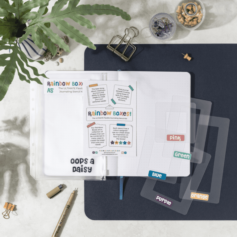 M21 Rainbow Boxes A5 Packaging - Blank Spread