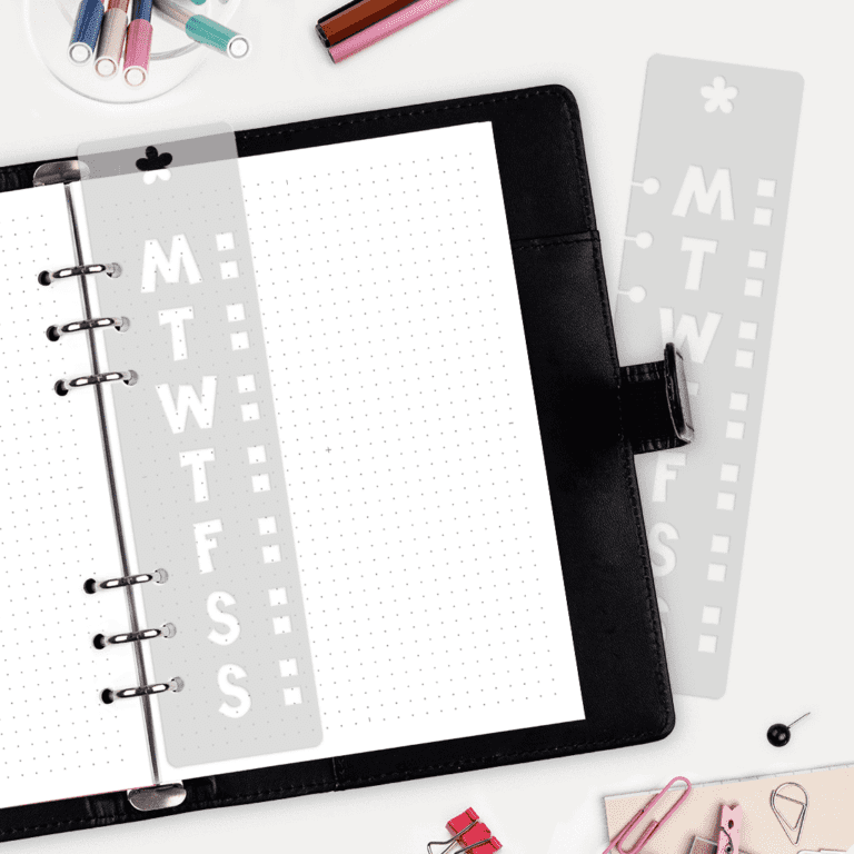 M25 Planner Bookmark Stencil - MOCKUP
