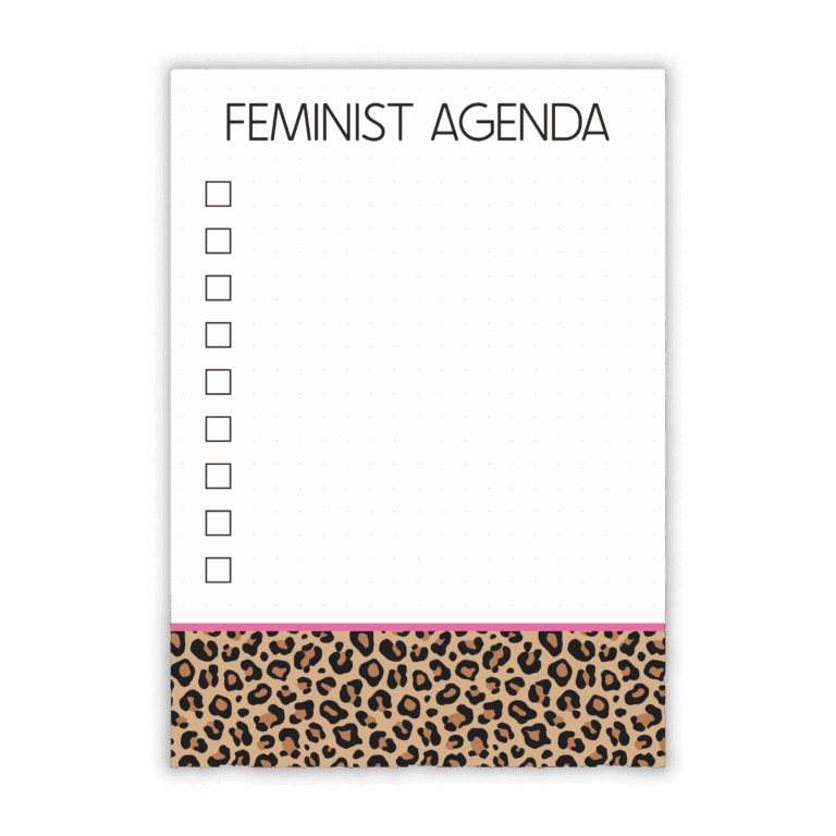 NPA003 A6 Notepad - Feminist Agenda - TRANS