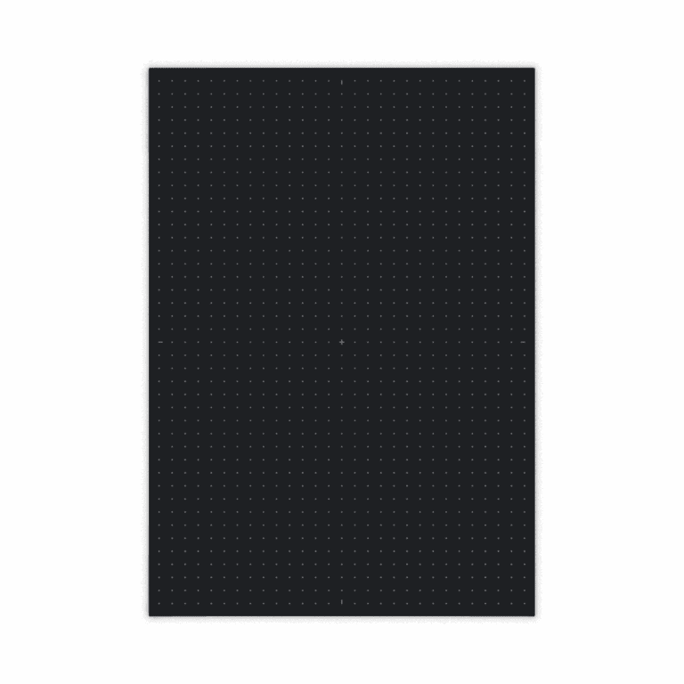 NPA5-BLACK A5 Dot Grid Pad - Black - TRANS