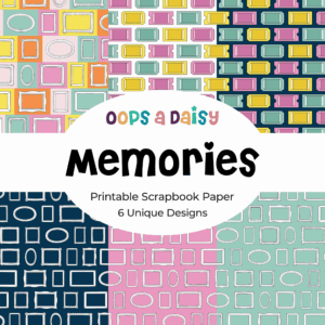 Memories - Pattern Printables - Digital Download