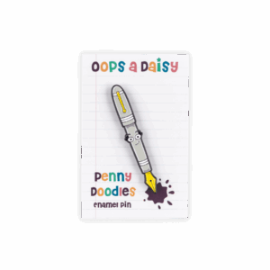 Penny Doodles - Fountain Pen - Enamel Pin Badge