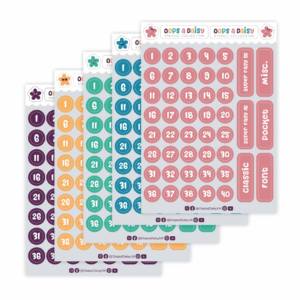 Stencil Organisation Stickers (A6)