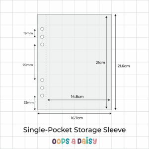 Single-Pocket Storage Sleeve (Pack of 10) â€“ Compatible With A5 6-Ring Binder