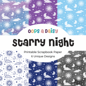 Starry Night - Pattern Printables - Digital Download