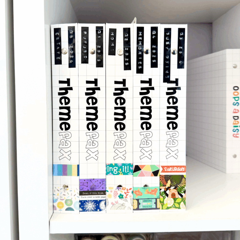 Themefax Storage Binder Spines