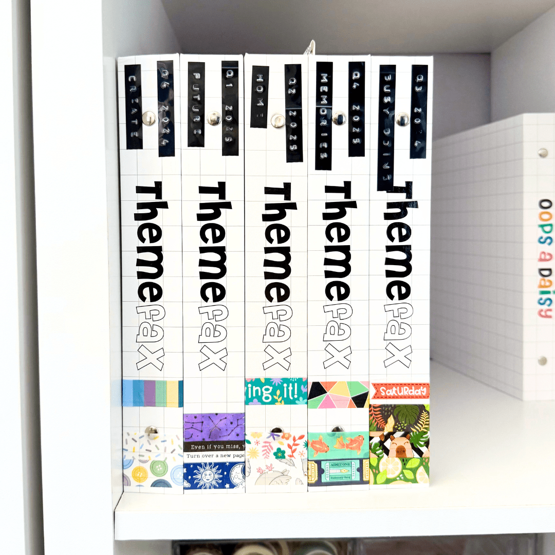 Themefax Storage Binder Spines