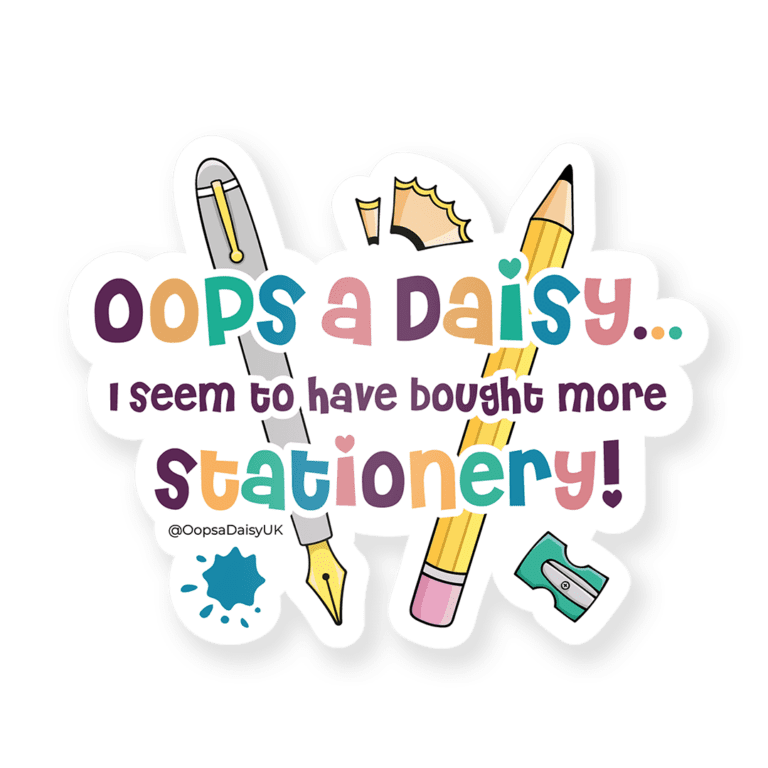 VIN001 Oops Stationery - Vinyl Sticker - ICON