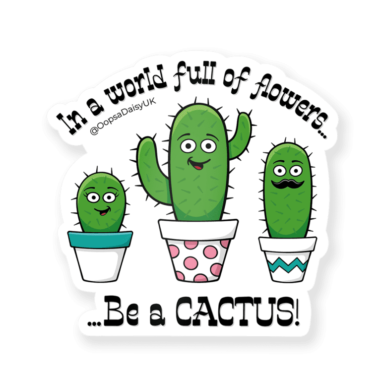 VIN003 Cactus - Vinyl Sticker - ICON