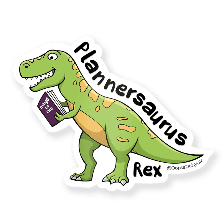 VIN004 Plannersaurus Rex - Vinyl Sticker - ICON