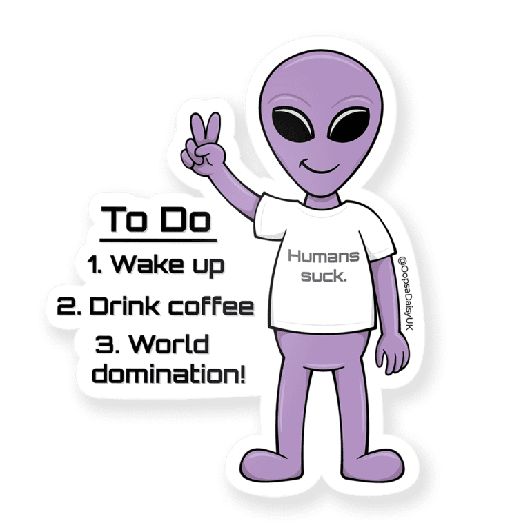 VIN005 Alien - Vinyl Sticker - ICON