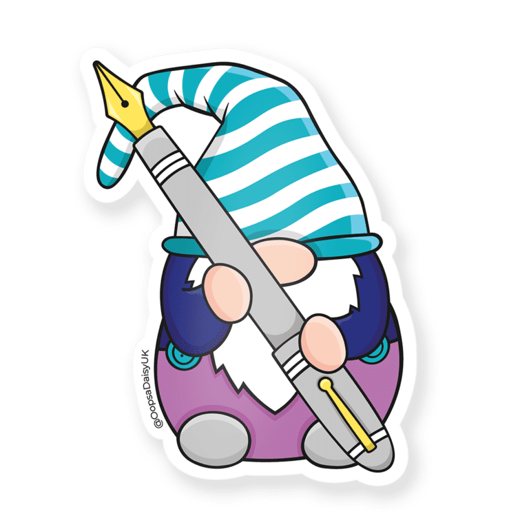 VIN013 Scrawl Pencil Gonk - Vinyl Sticker - ICON