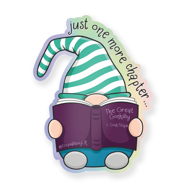 VIN017 Book Gonk - Vinyl Sticker - ICON HOLO