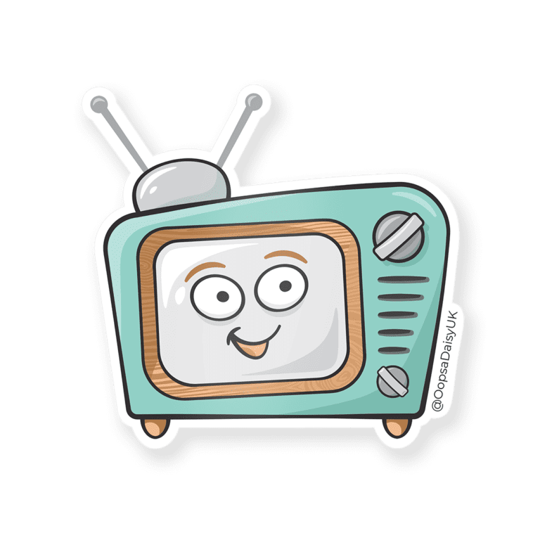 VIN025 Stevie TV - Vinyl Sticker - ICON