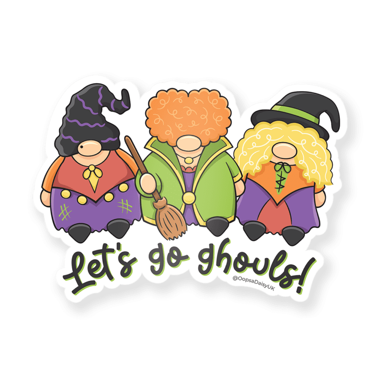 VIN028 Let's Go Ghouls - Vinyl Sticker - ICON