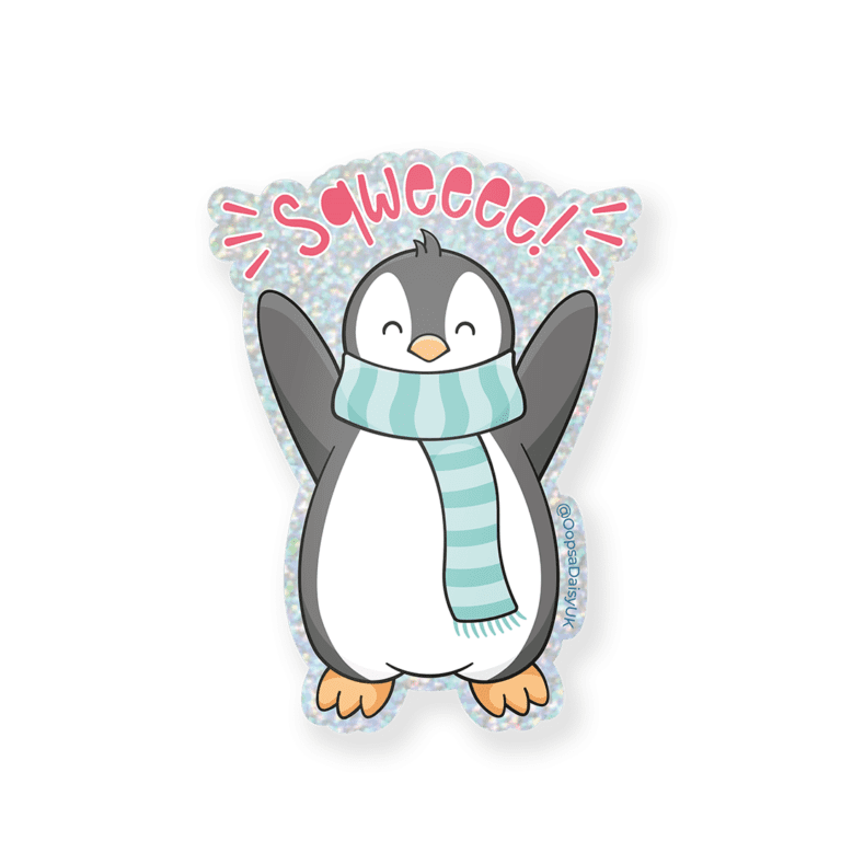 VIN032 Peewee Penguin - Vinyl Sticker - ICON HOLO