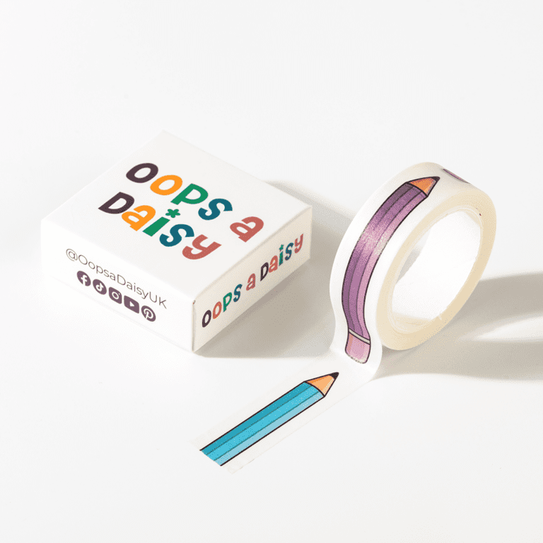 W178 - Pencils Rainbow Washi Tape 1