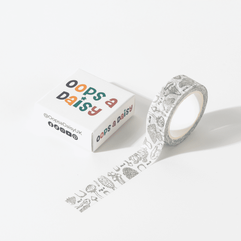 W217 - Line Mushrooms - Washi Tape 1