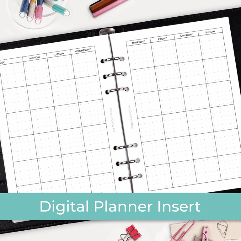 XDIG-HI024 - Big Plan Weekly Planner Inserts - Hybrid Planner DOUBLE - ICON